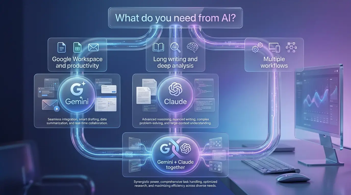 Is Claude better than Gemini AI choice guide comparing Gemini and Claude use cases
