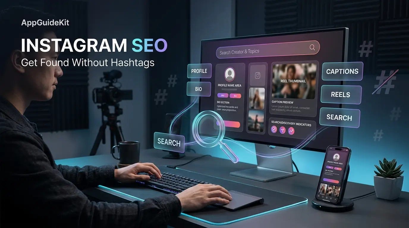 Instagram SEO guide showing search-based discovery without relying on hashtags