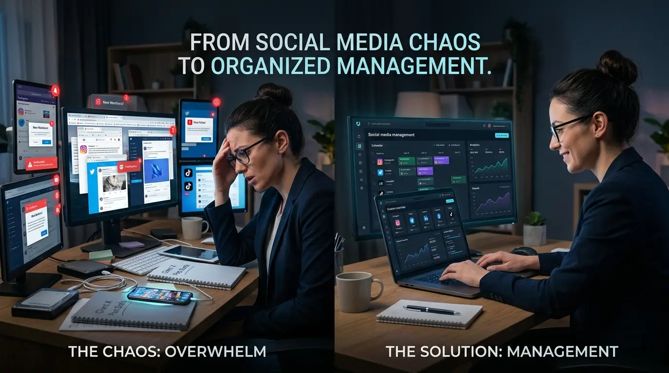 Challenges of managing multiple social media accounts efficiently